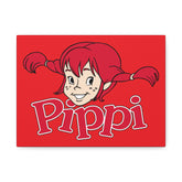 Pippi Longstocking Matte Canvas, Stretched 1.25"